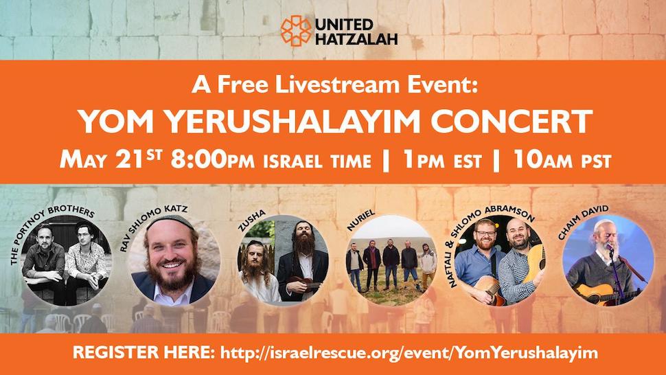 United Hatzalah of Israel Virtual Concert Yom Yerushalayim Fun